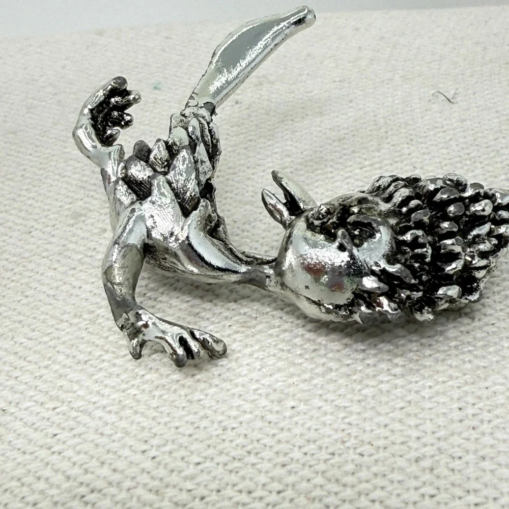 Roadrunner Brooch Pin Silver Tone‎ Whimsical Fun Jewelry